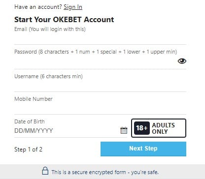Okebet Promo Code